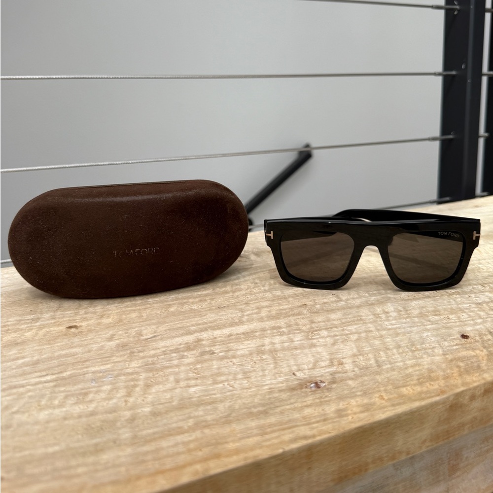 Tom Ford Fausto Black Men’s Sunglasses w/ Case Oversized Square Designer Shades - Picture 7 of 17